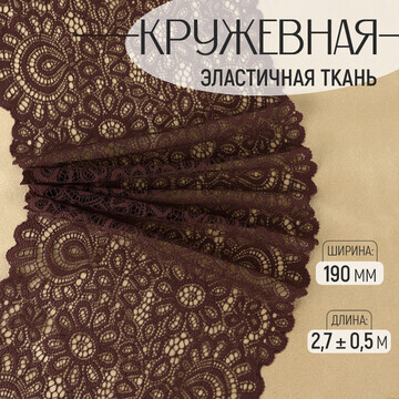 Кружевная эластичная ткань, 190 мм × 2,7