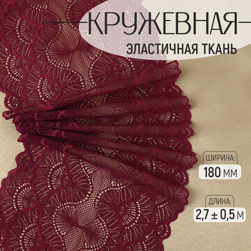 Кружевная эластичная ткань, 180 мм × 2,7