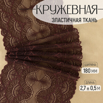 Кружевная эластичная ткань, 180 мм × 2,7