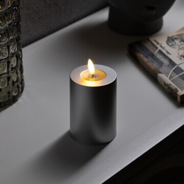 Светодиодная свеча серебристая, 7 × 13 ×