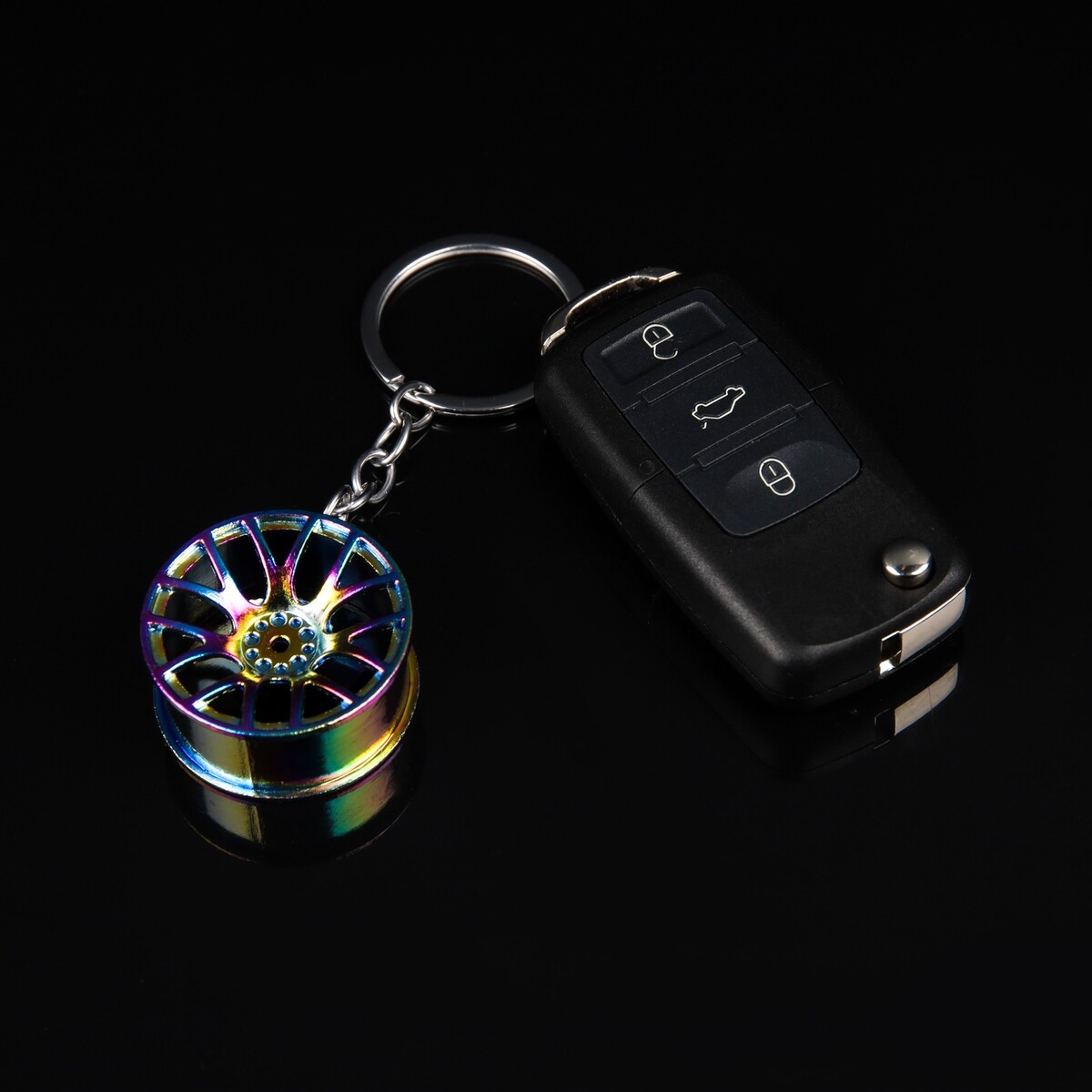 Брелок для ключей cartage, колесо, металл, перламутровый Cartage 06501549 - фото 1