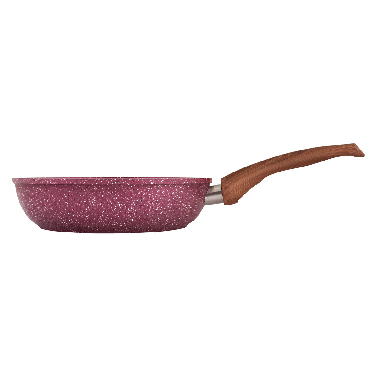 Сковорода литая 26см рубин Традиция, цвет бордовый 06545077 - фото 2