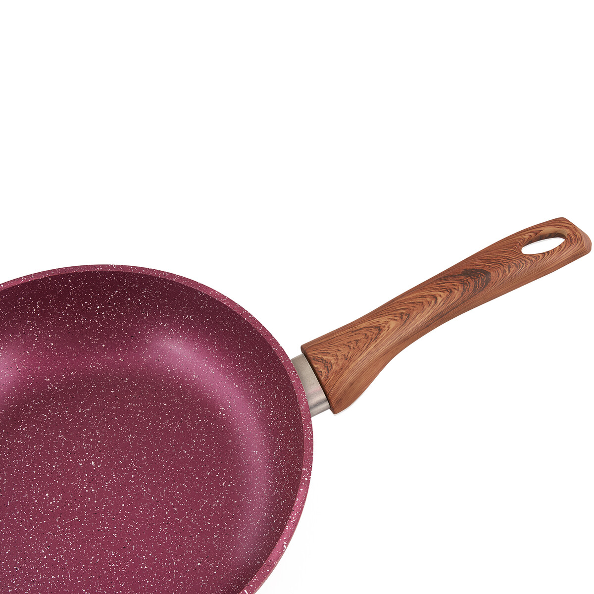 Сковорода литая 26см рубин Традиция, цвет бордовый 06545077 - фото 3