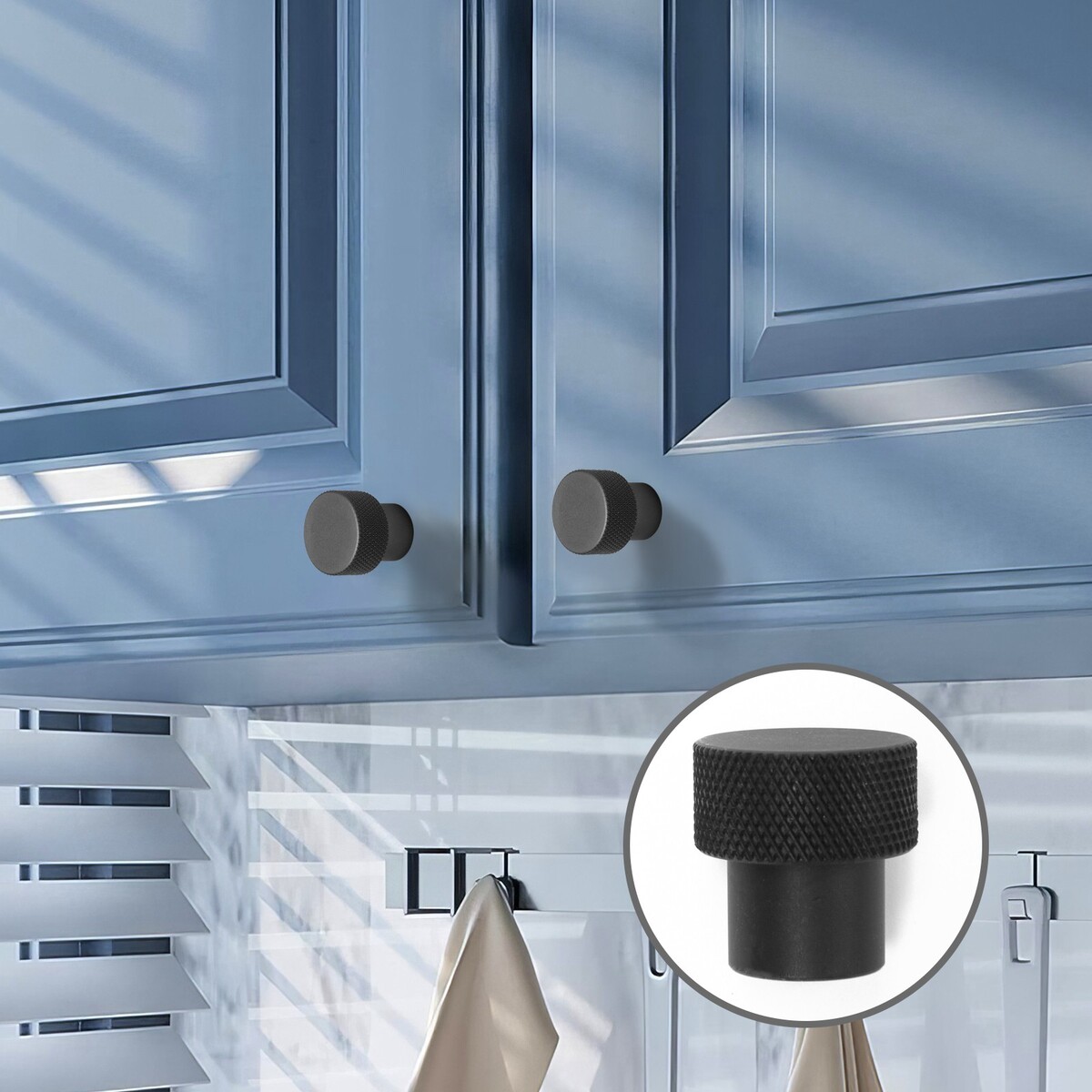 

Ручка кнопка cappio pk328, d=23 мм, цвет черный