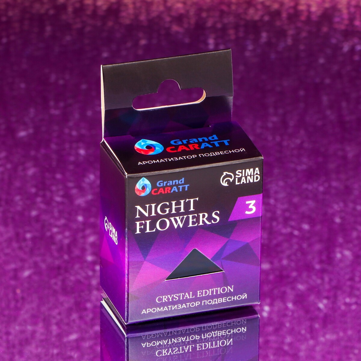Ароматизатор подвесной grand caratt crystal edition, night flowers, 7 мл ароматизатор подвесной в бутылочке размер xxl