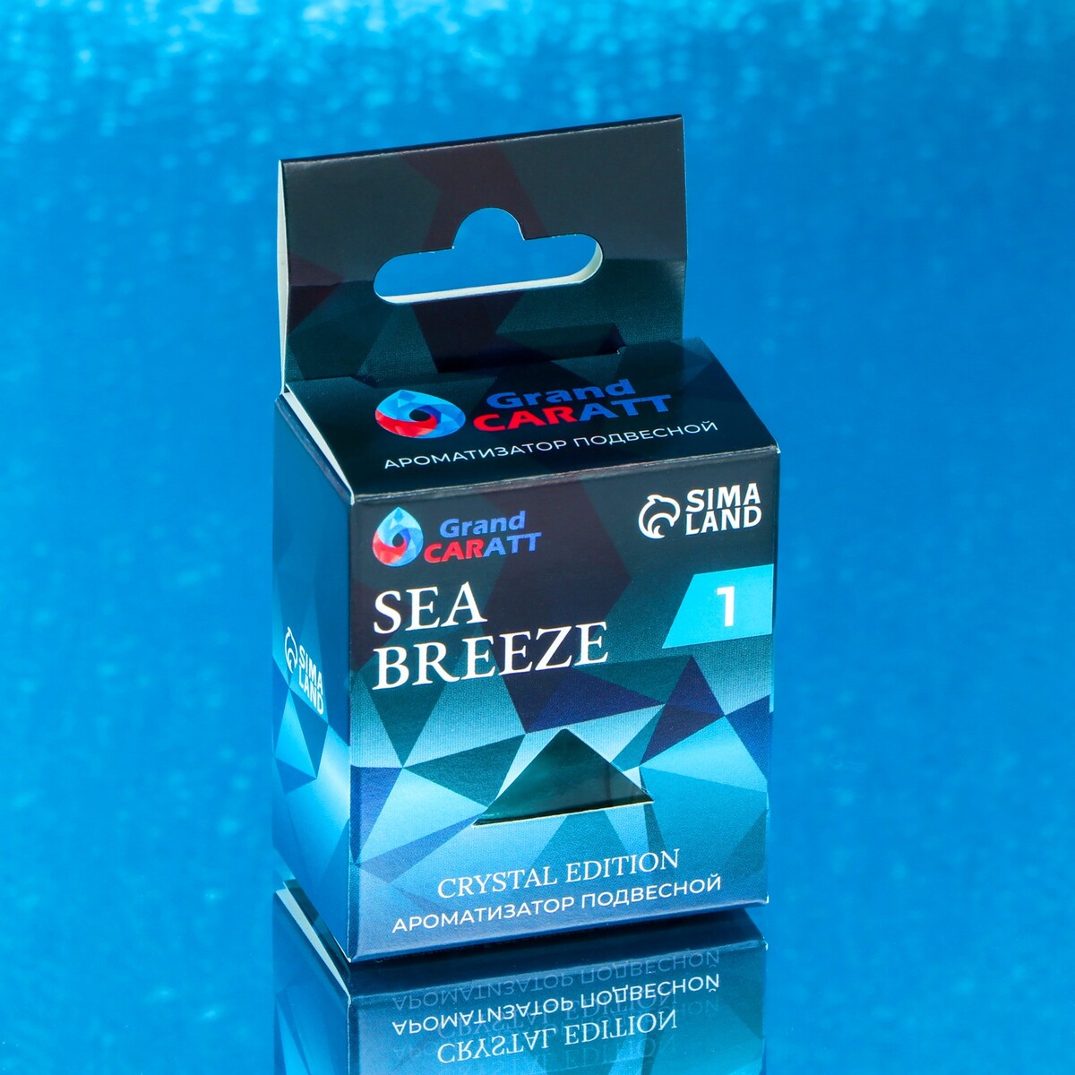 Ароматизатор подвесной grand caratt crystal edition, sea breeze, 7 мл Grand Caratt