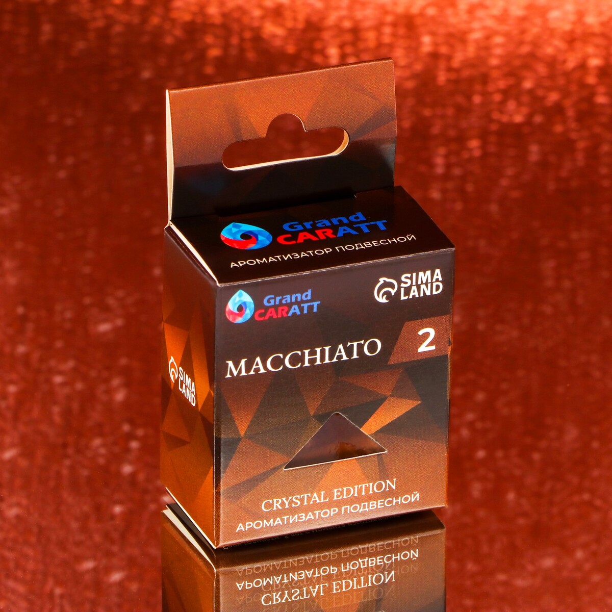 Ароматизатор подвесной grand caratt crystal edition, macchiato, 7 мл Grand Caratt