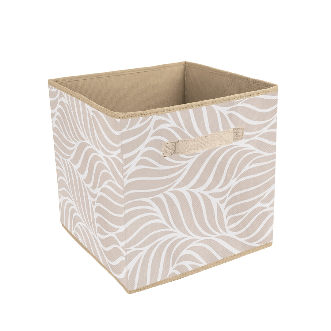 Короб-кубик для хранения joyarty корзина для хранения вещей тропические листья 50x35 см