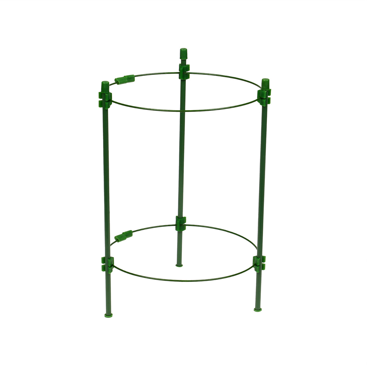Кустодержатель, d = 18 см, h = 30 см, 2 кольца, металл, зеленый, greengo Greengo
