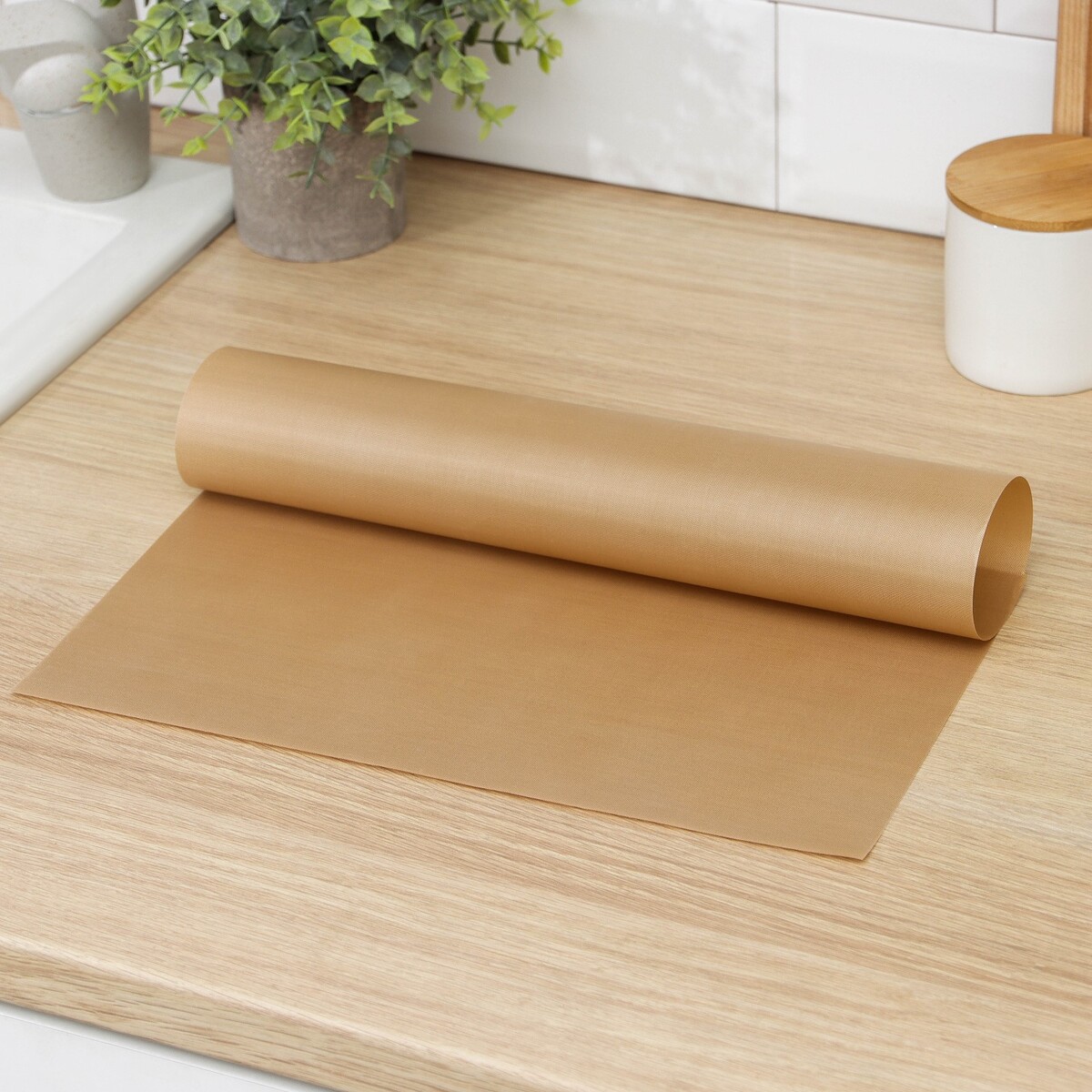 Коврик тефлоновый многоразовый, 33×40 см тефлоновый лист для сковороды антипригарный многоразовый 26 см