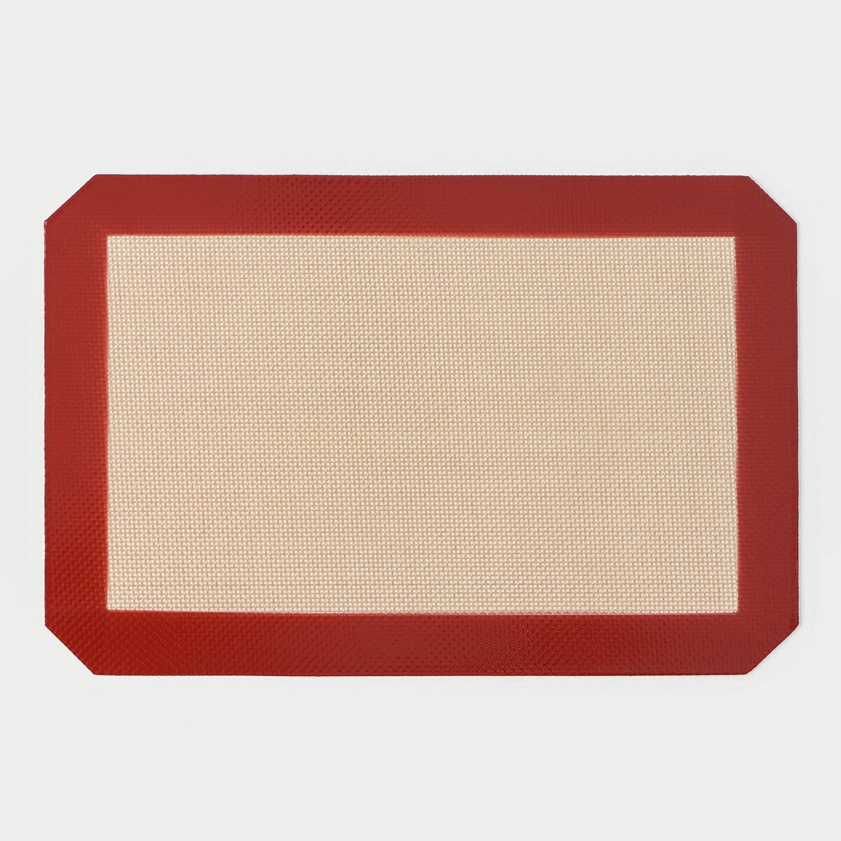 Армированный коврик доляна, силикон, 30×20 см, цвет бежевый силиконовый коврик для макаронс армированный доляна 60×40 см
