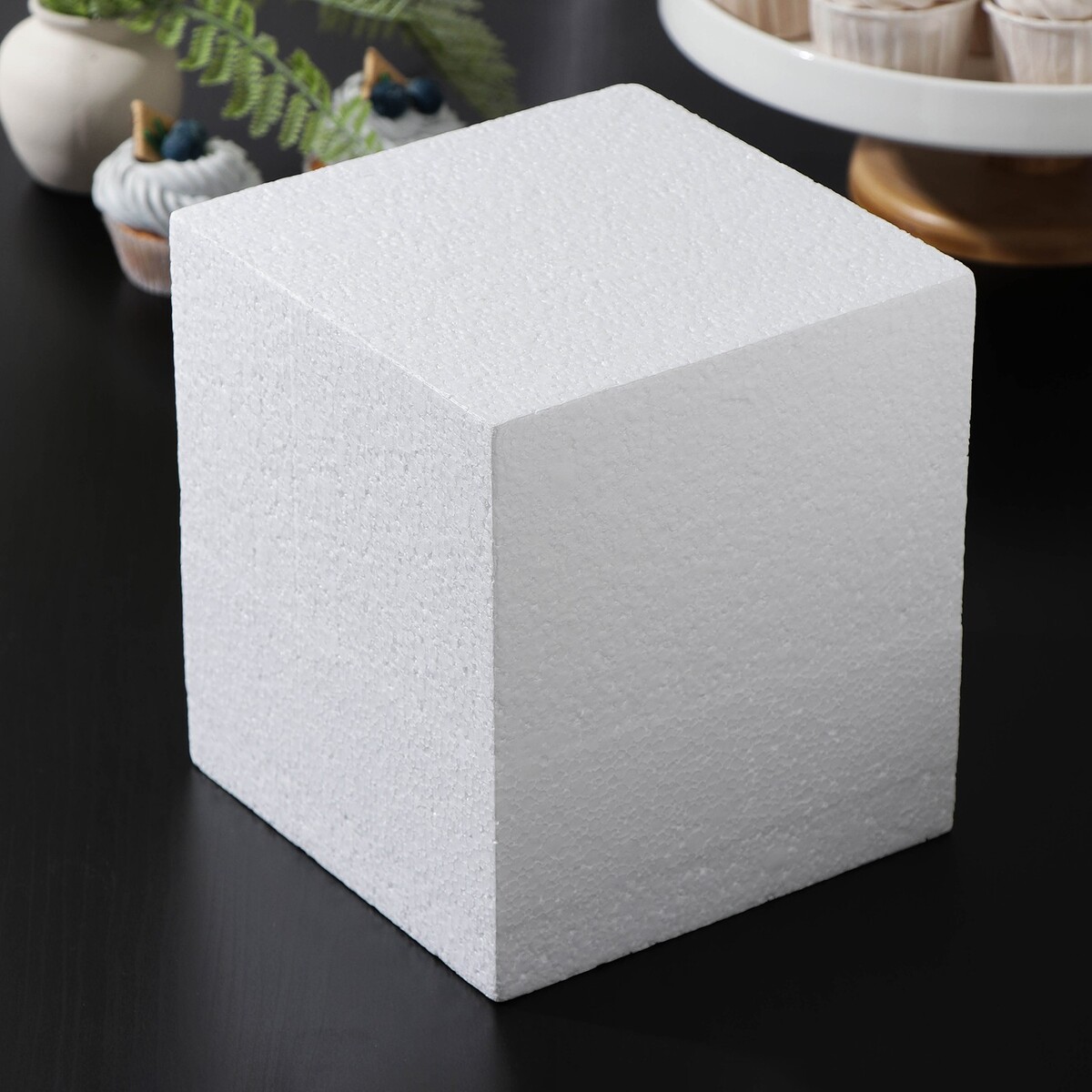 Фальшярус для торта квадратный, 18×18 см, h=20 см, цвет белый фальшярус для торта квадратный 20×20 см h 10 см белый