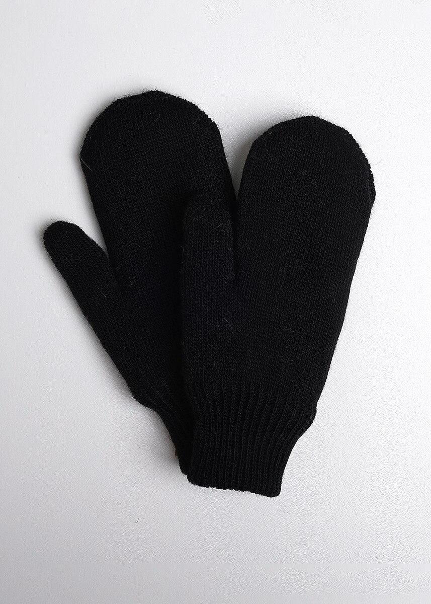Перчатки варежки CLEVER, размер 16, цвет черный 06673634 - фото 1
