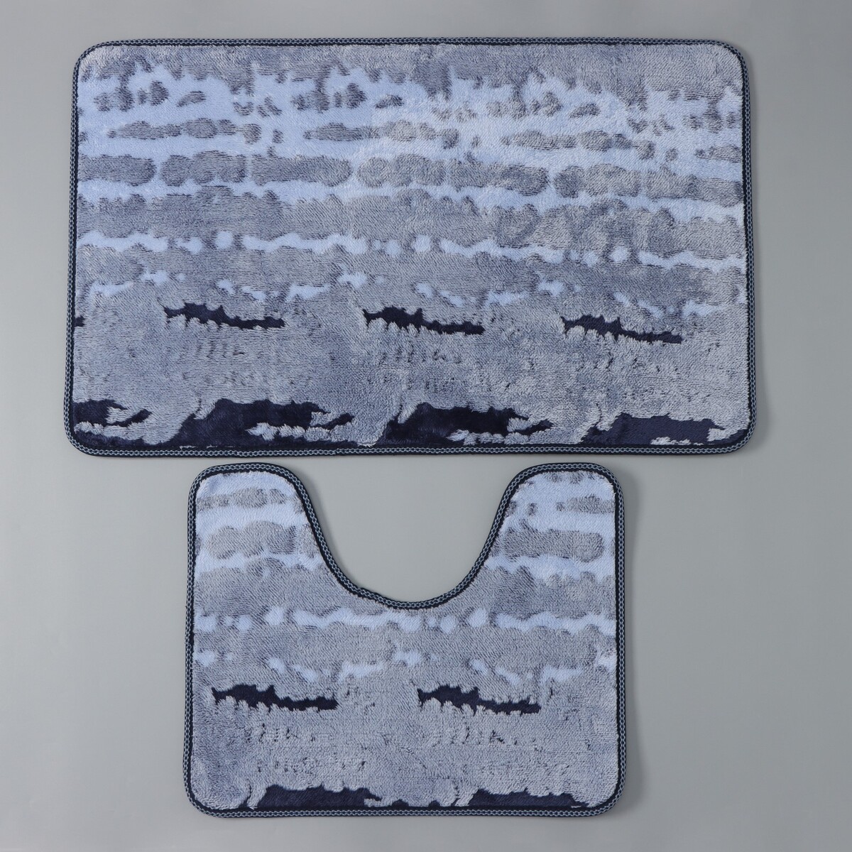 

Набор ковриков для ванной и туалета доляна, Синий