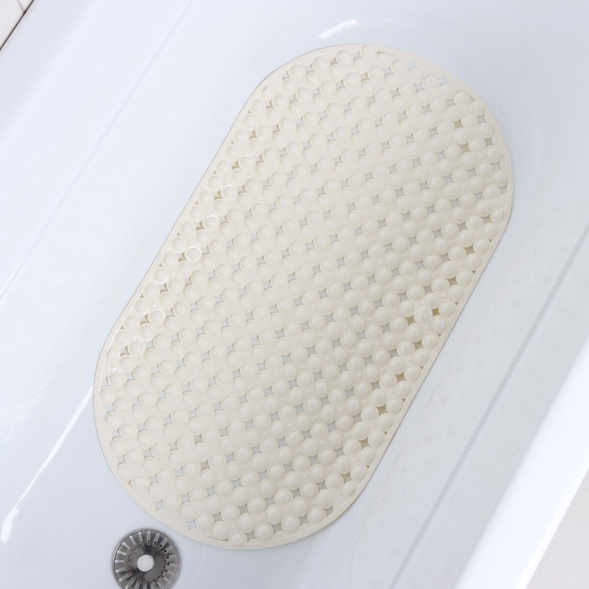 Коврик противоскользящий спа в ванну на присосках доляна Доляна, цвет белый 06736871 - фото 4