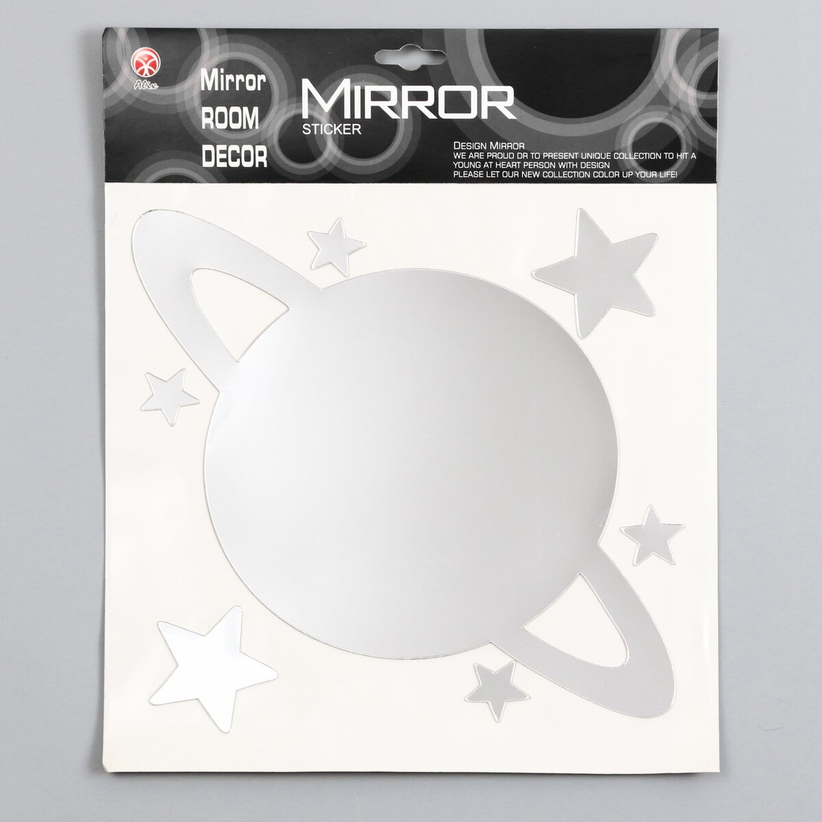 Наклейка интерьерная зеркальная наклейка пластик зеркальная прямоугольное зеркало 40х30 см