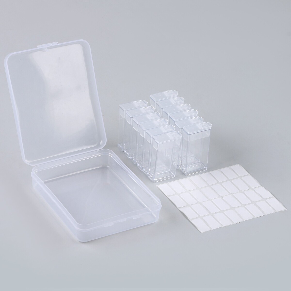 Органайзер для хранения страз алмазной мозаики, 12 секций органайзер для хранения 9 секций с выдвижным ящиком 18 5 × 10 × 11 5 см в картонной коробке прозрачный