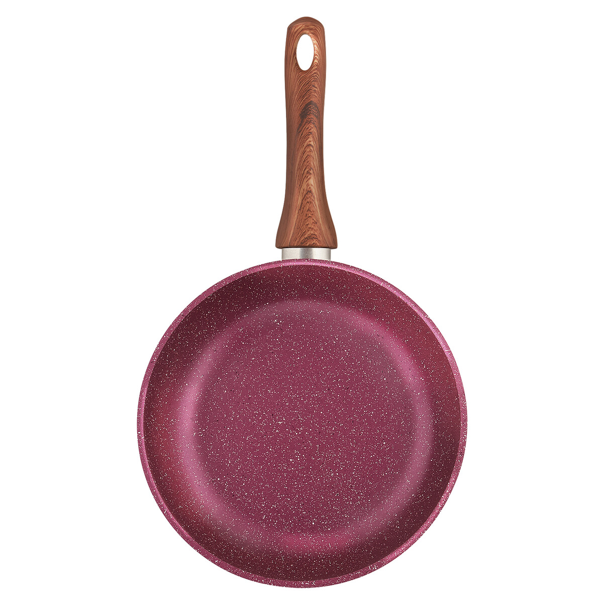 Сковорода литая 28см рубин Традиция, цвет бордовый 06750672 - фото 4