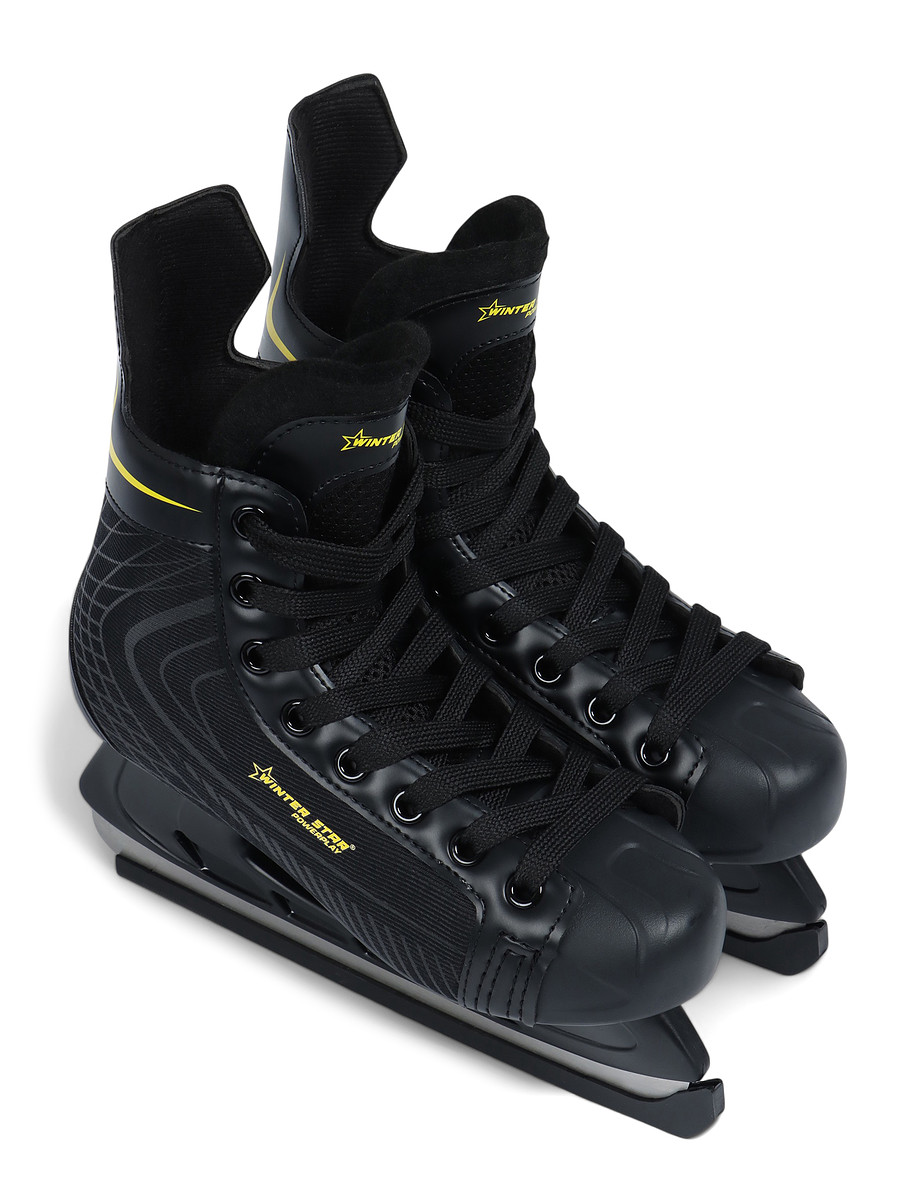 

Коньки хоккейные winter star powerplay yellow, р. 36, Черный