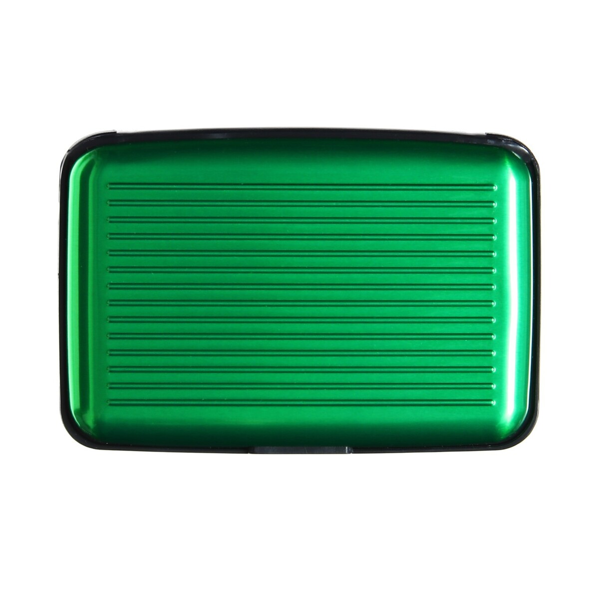Визитница пластиковая, металлическая, с отделениями внутри, зеленая визитница металлическая горизонтальная серебристая