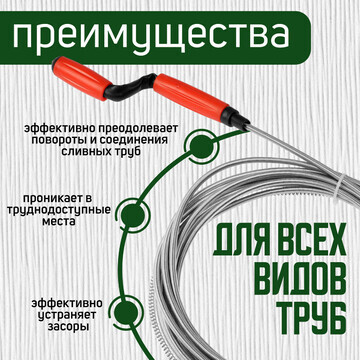 Трос сантехнический zein engr, оцинкован