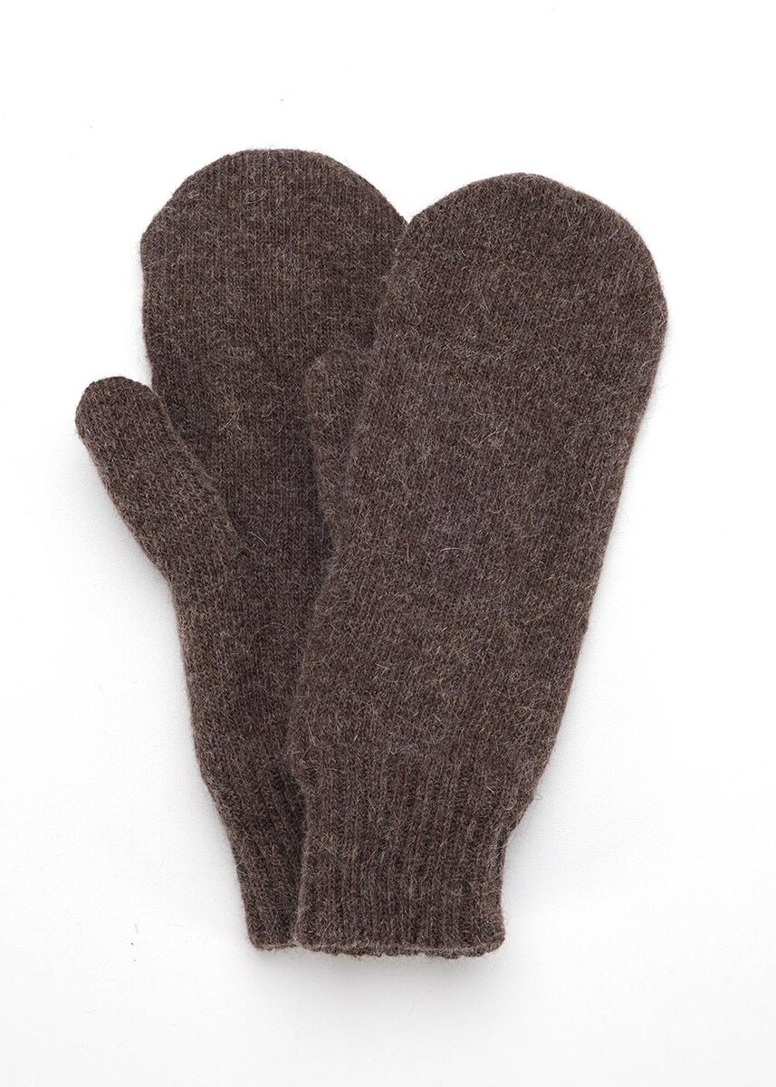 Перчатки варежки CLEVER, размер 17, цвет коричневый