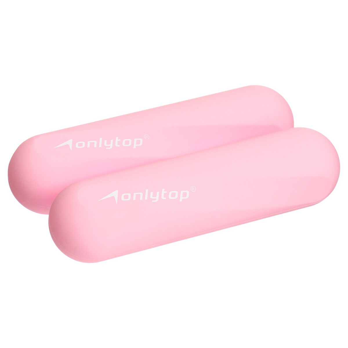 Гантели onlytop для универсального отягощения, 2 шт., 0,5 кг, цвет розовый гантели в уретане 12 кг live pro premium urethane dumbbells lp8000 12