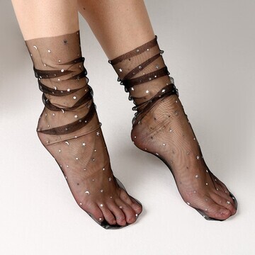 Карнавальный аксессуар- носки, цвет черн