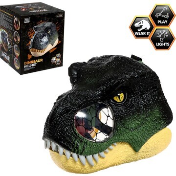 Интерактивный шлем динозавра