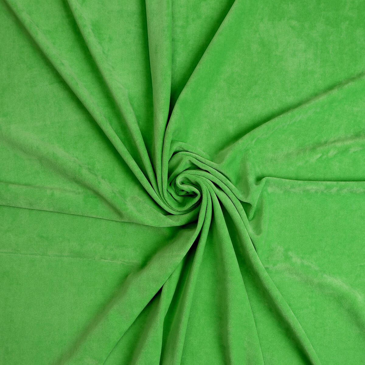 Лоскут велюр на трикотажной основе, зеленый, 100*180 см