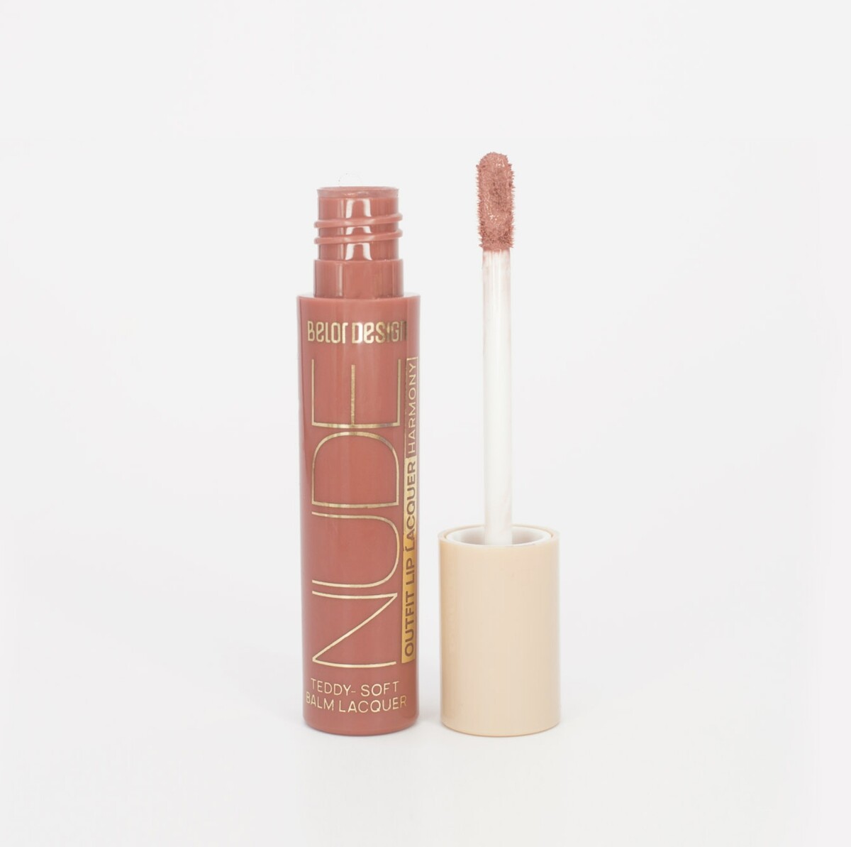 

Блеск для губ лаковый nude harmony outfit lip тон 23 b-day cake
