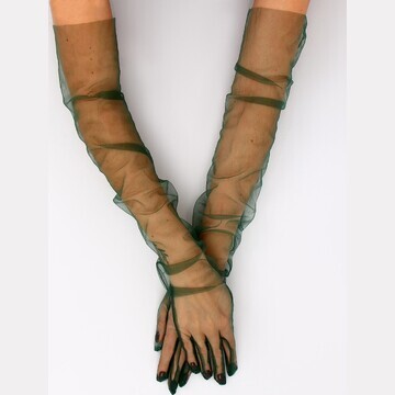 Карнавальный аксессуар- перчатки прозрач