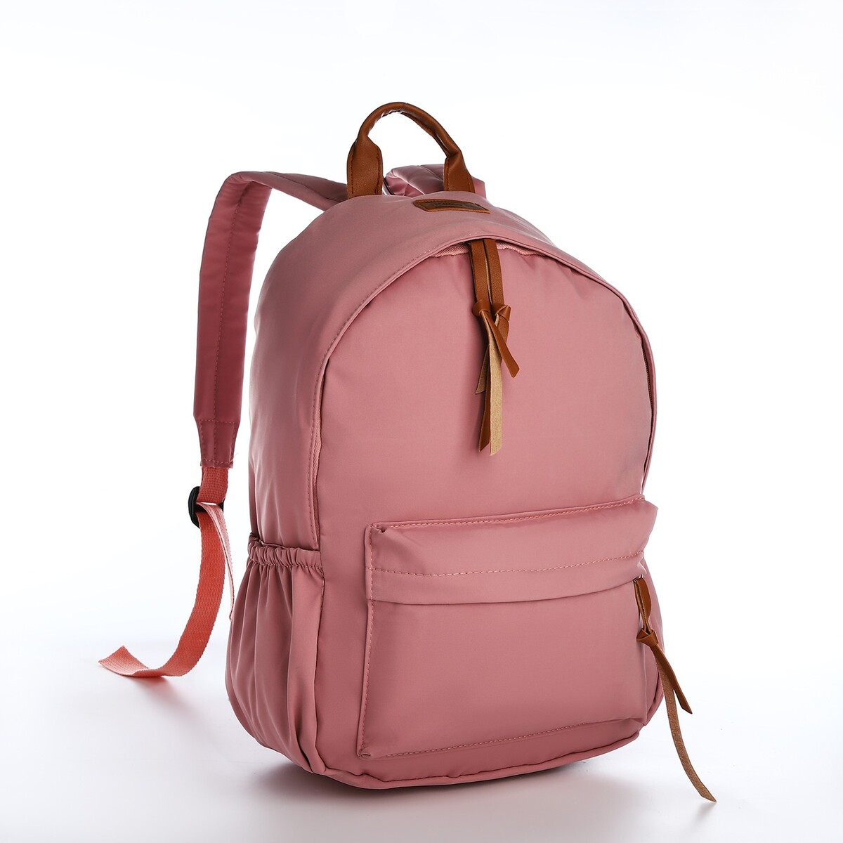 Рюкзак молодежный из текстиля на молнии, 4 кармана, цвет розовый рюкзак молодежный из текстиля 4 кармана белый розовый