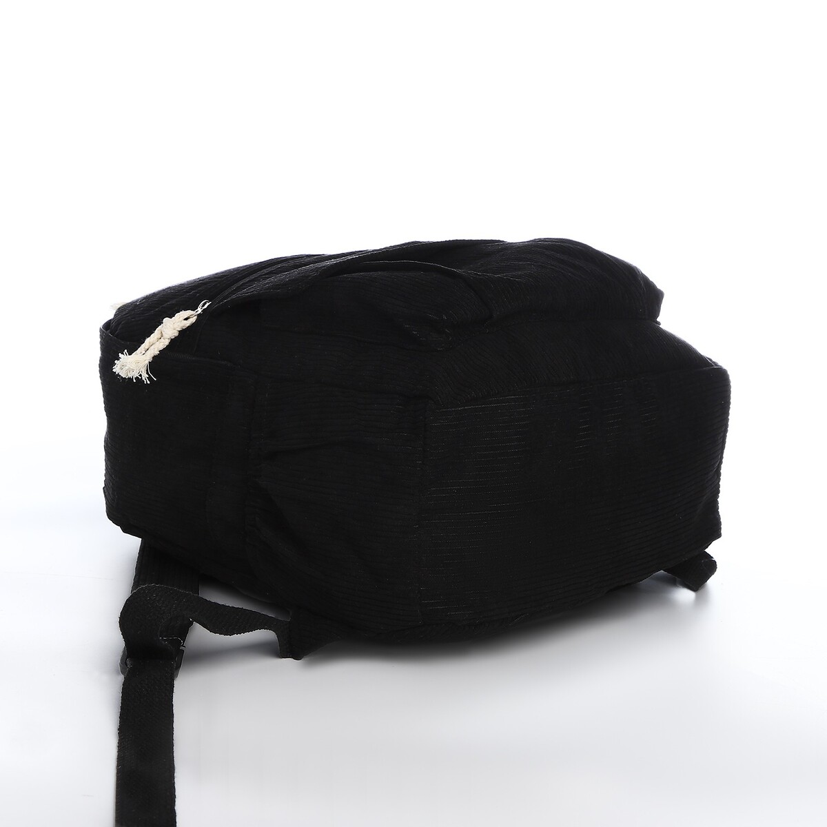 фото Рюкзак молодежный из текстиля на молнии, 4 кармана, цвет черный no brand