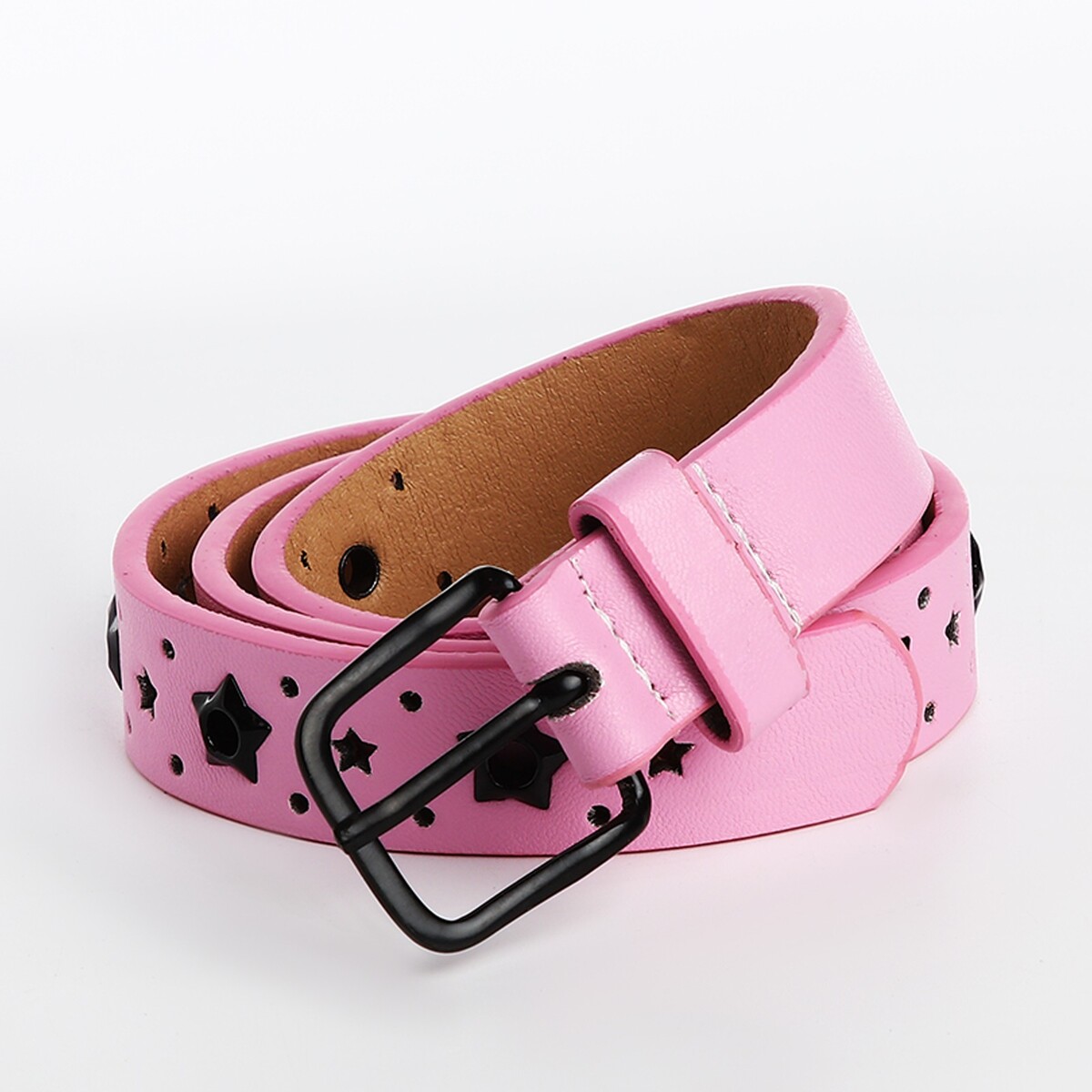 Ремень детский, ширина 2.2 см, люверсы, пряжка металл, цвет розовый сумка спортивная meow 40х24х21 отделение на молнии длинный ремень розовый