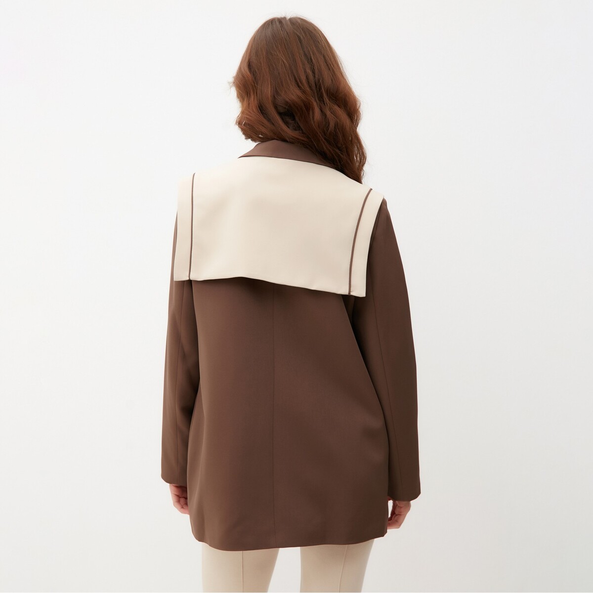Пиджак MINAKU, размер 42, цвет коричневый 06899642 - фото 5