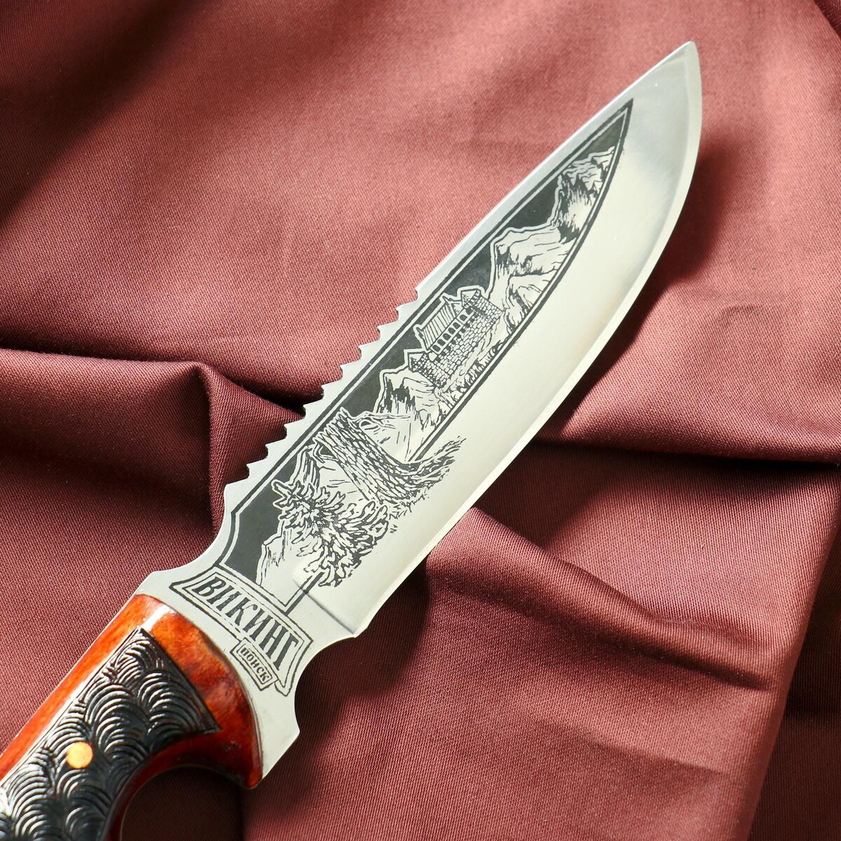 Нож кавказский, туристический Сердце Кизляра, цвет серебристый 06902718 - фото 3