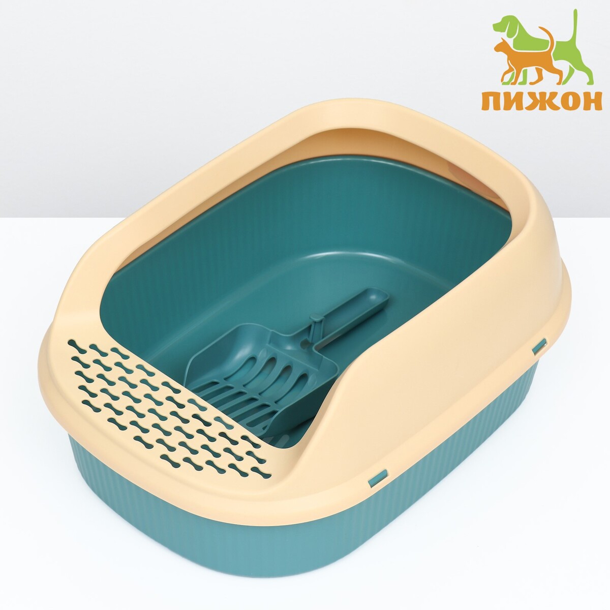 

Туалет с бортом и совком, 48 х 35 х 20 см, синий