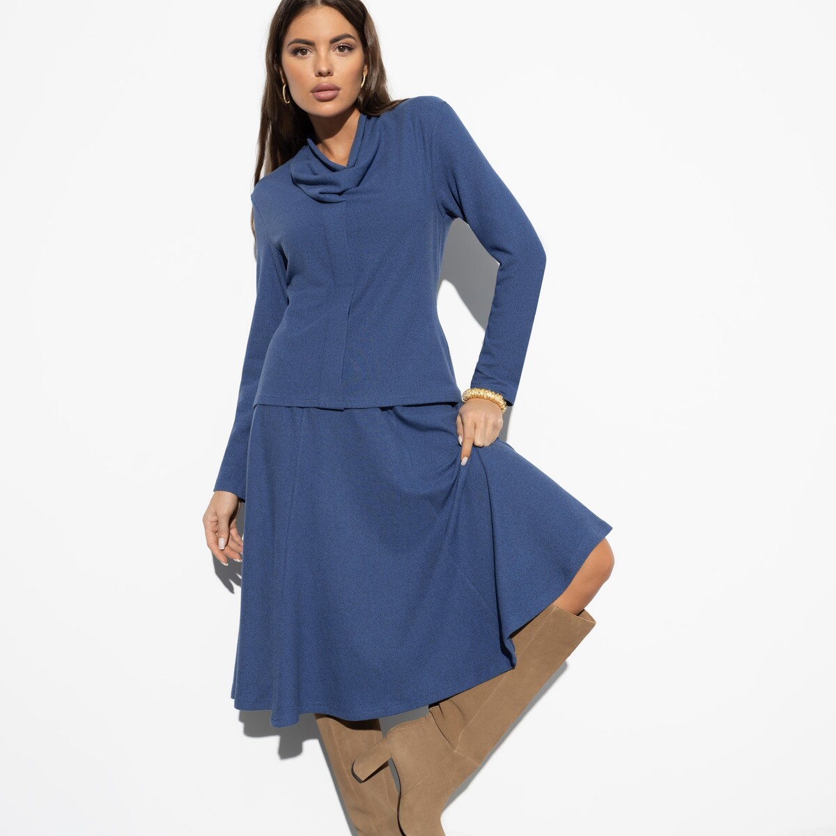 Комплект с юбкой CHARUTTI, размер 46, цвет синий 06932509 - фото 2