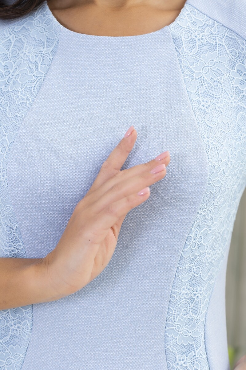 Платье AhaLodensa, размер 48, цвет голубой 06936408 - фото 4