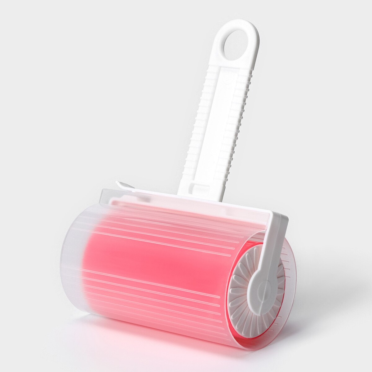 Ролик для чистки одежды в футляре силиконовый, 17×11×6 см, цвет розовый ролик для чистки одежды