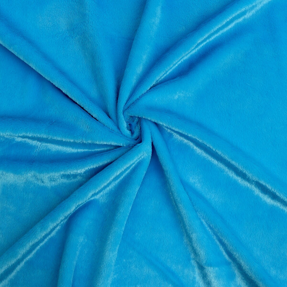 Лоскут c мехом на трикотажной основе, 50 × 50 см, цвет голубой