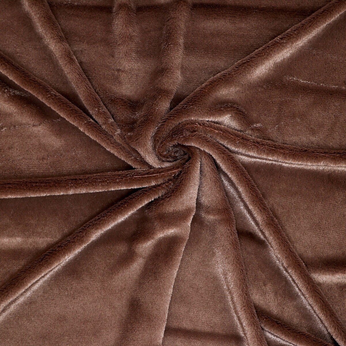 Лоскут лоскут велюр на трикотажной основе коричневый 100 180 см