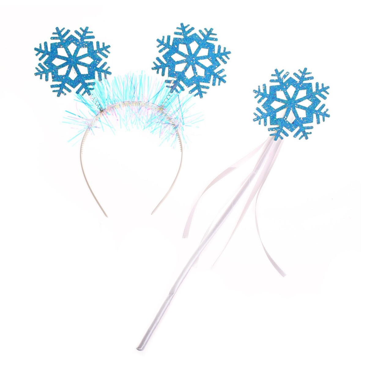 Карнавальный набор набор магическое сияние cosy 12 палочек снежинка синий