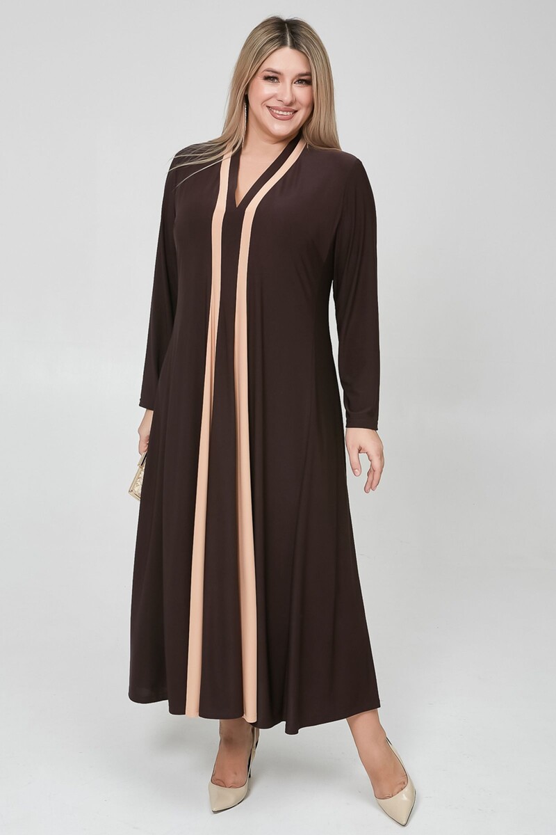 Платье Luxury, размер 54, цвет коричневый 07033579 - фото 1