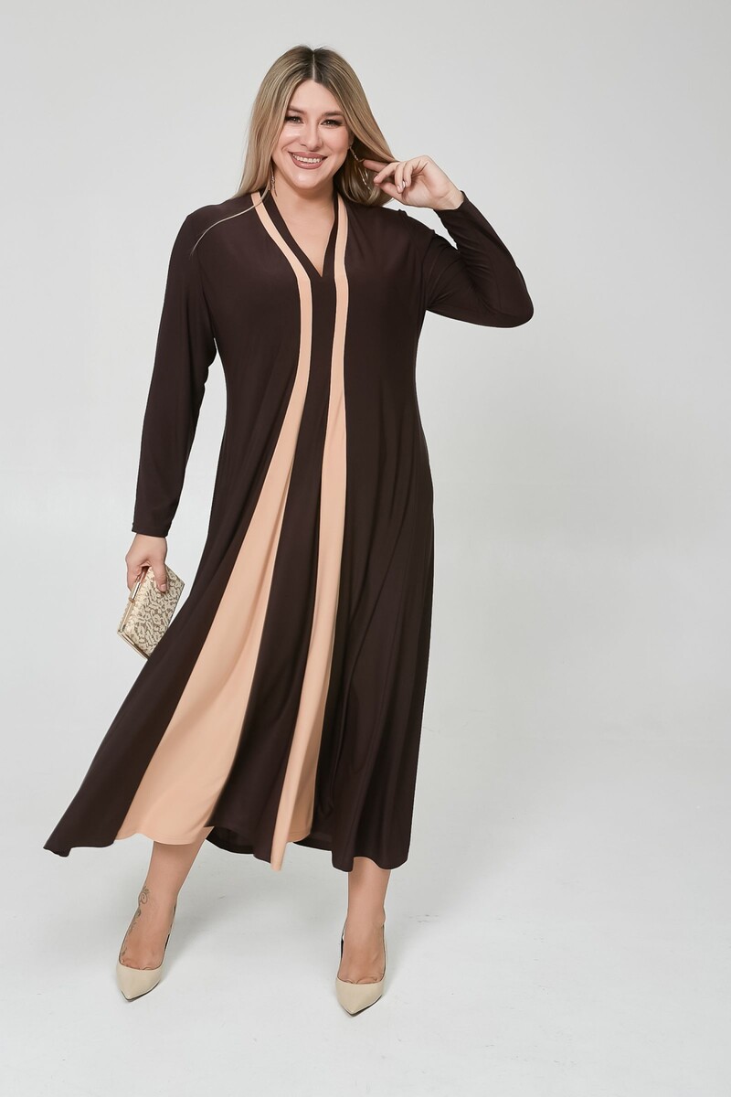 Платье Luxury, размер 54, цвет коричневый 07033579 - фото 4