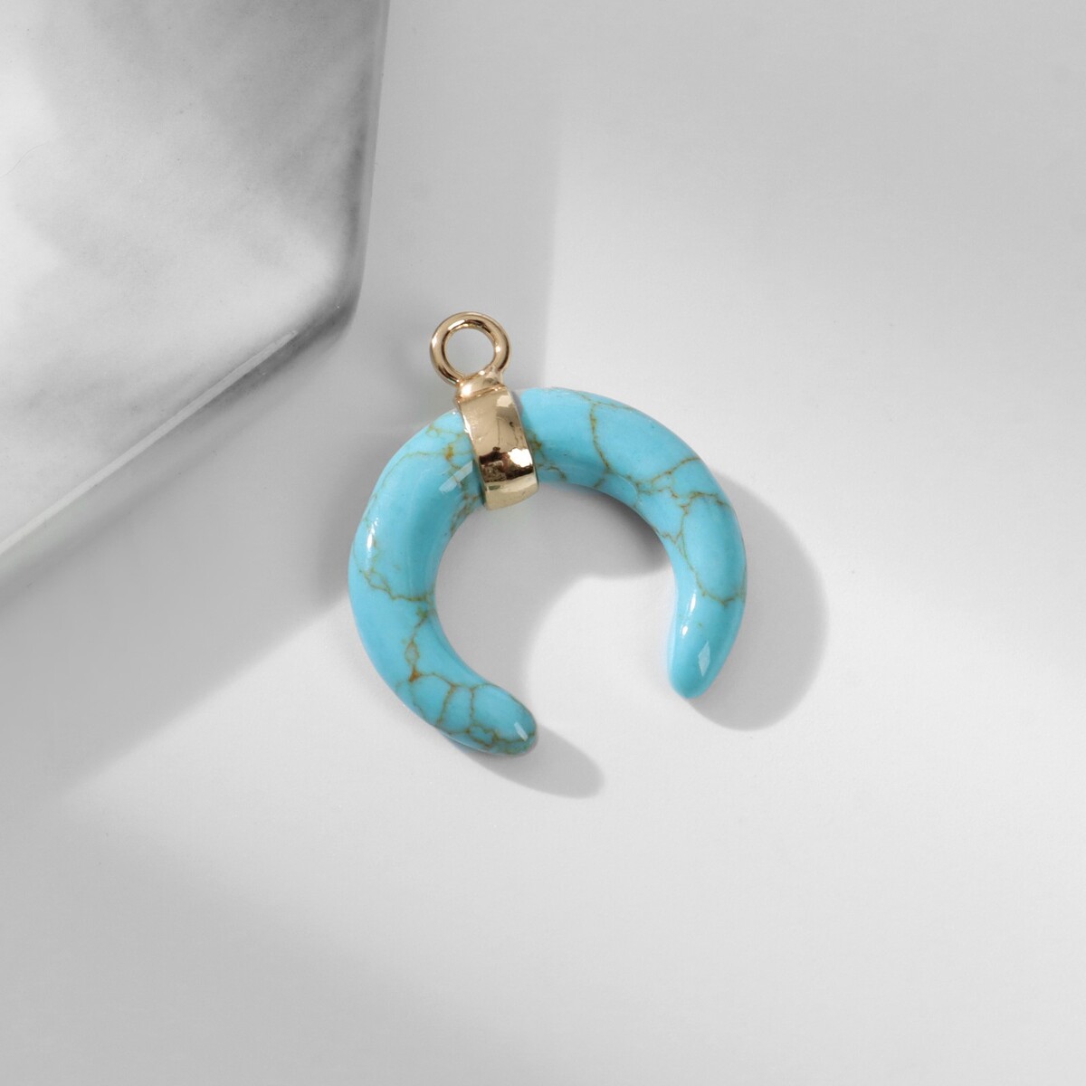 

Подвеска подкова, Бирюзовый;голубой