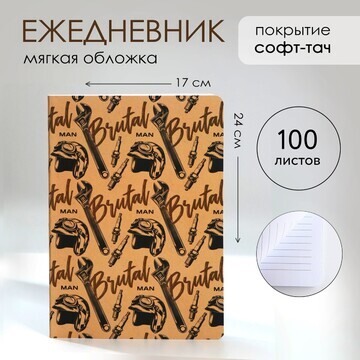 Ежедневник а5+, 100 листов мягкая обл.со
