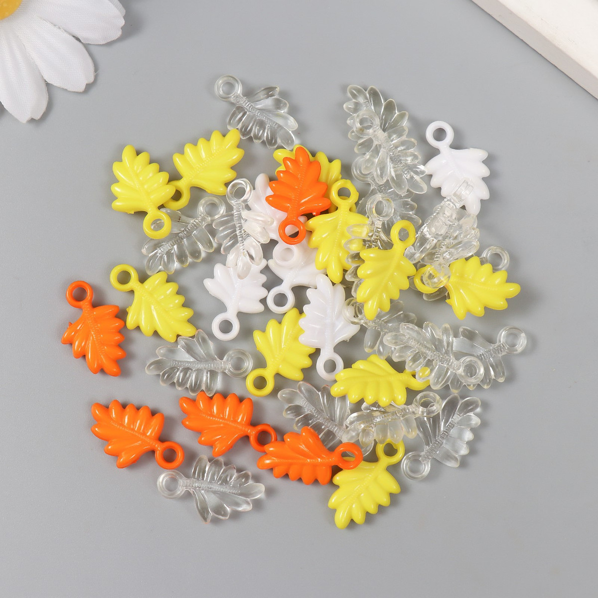 

Декор для творчества, Разноцветный;прозрачный;белый;желтый;оранжевый