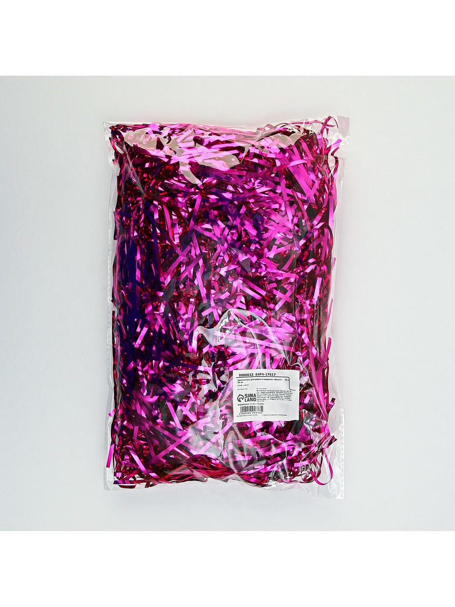 

Наполнитель для шаров и подарков, упаковка,, Розовый